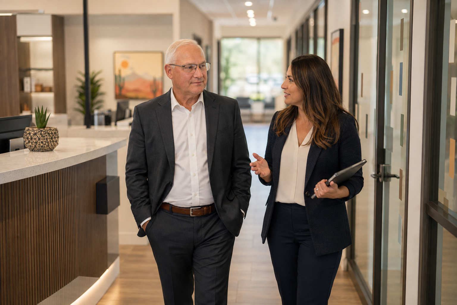 Practice Advantage Group advisor consulting with a physician
