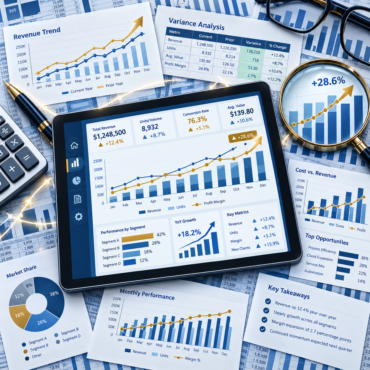 Revenue analytics dashboard